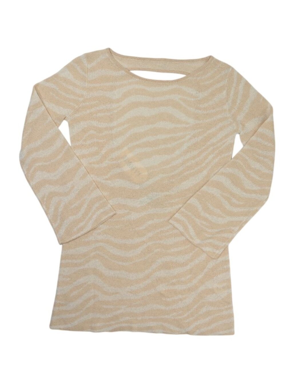 La Porte Amy Jacquard Dress in Oyster Gray Zebra Print